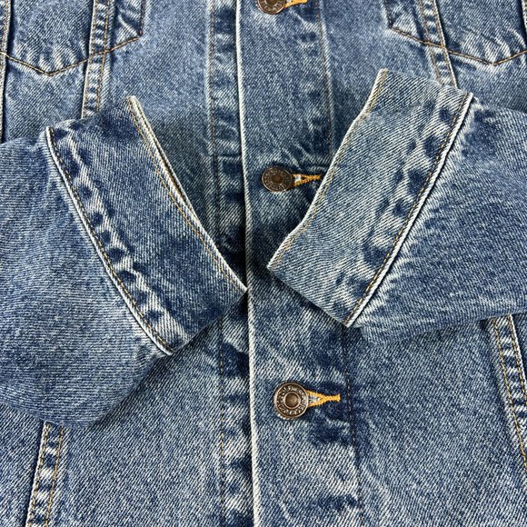 VTG Levi's Denim Jacket Extra Large Blue Trucker Type 3 Button Up 70507-0389 - Picture 4 of 14